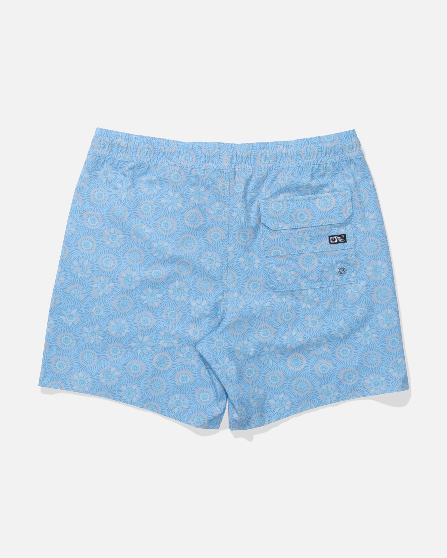 Back view of the Crew Volley - Coast Blue. 