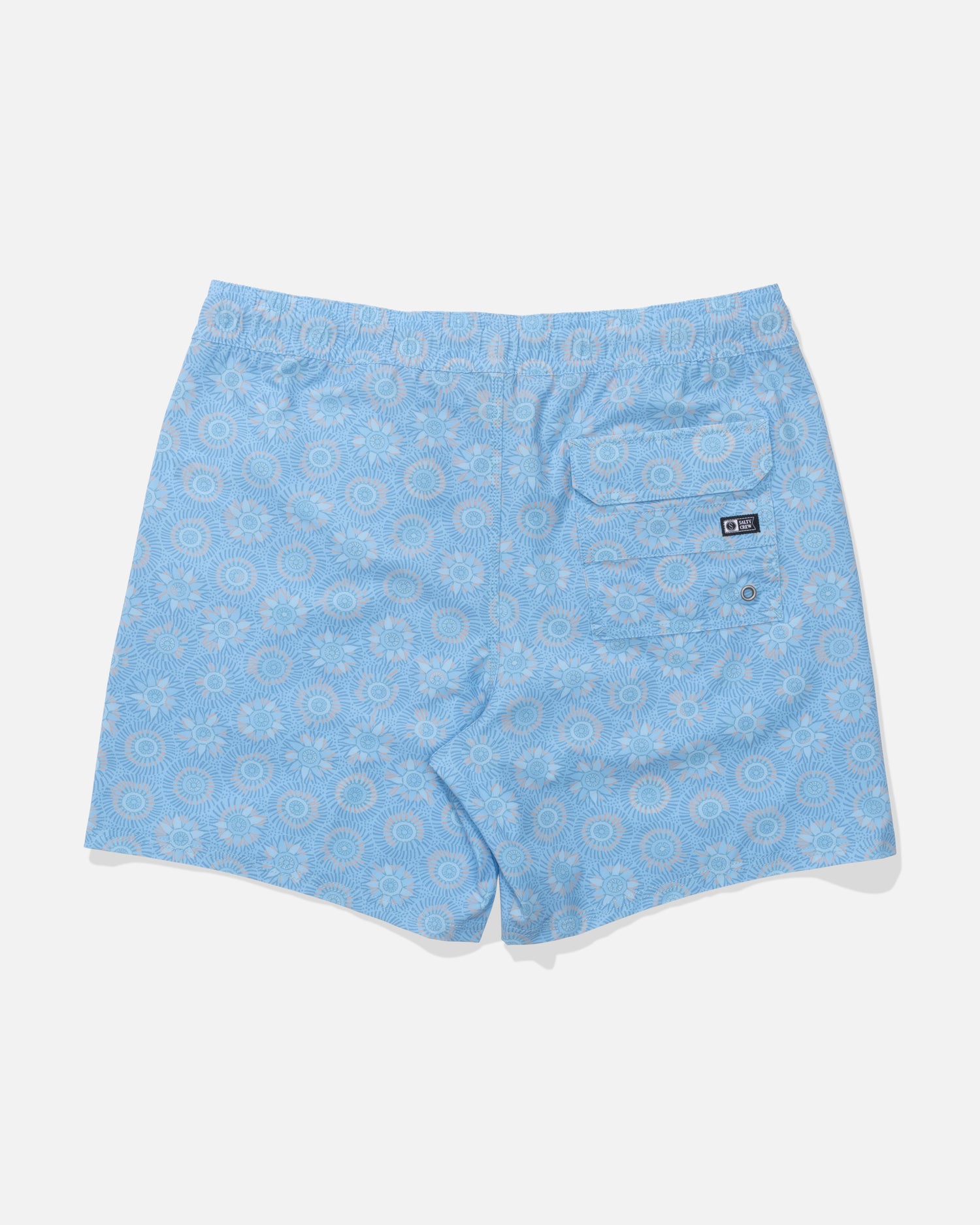 Back view of the Crew Volley - Coast Blue. 