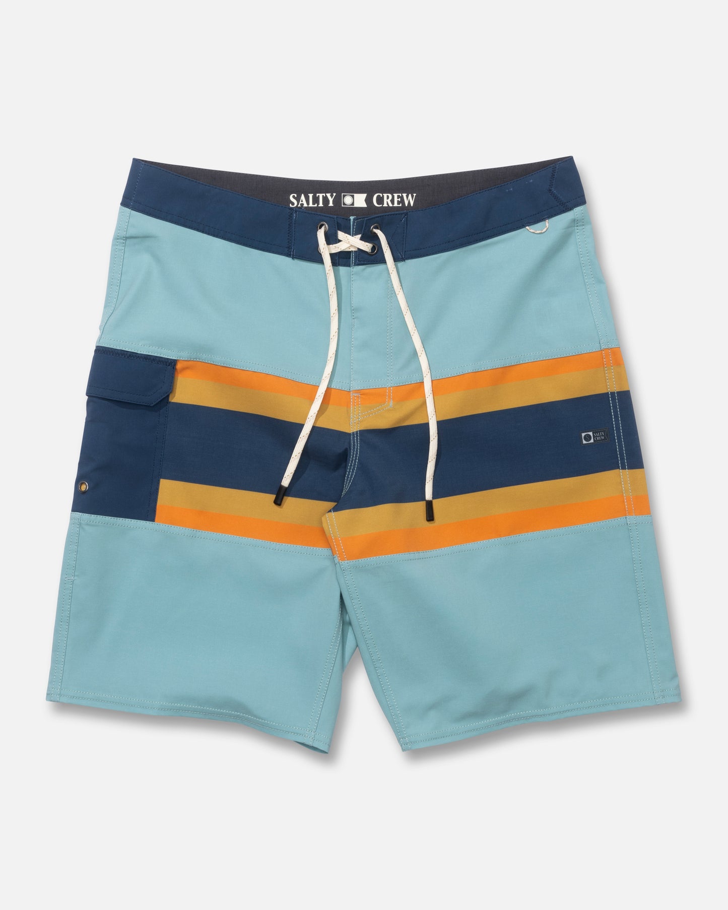 Front view of the Refuge Boardshort - Marine. 