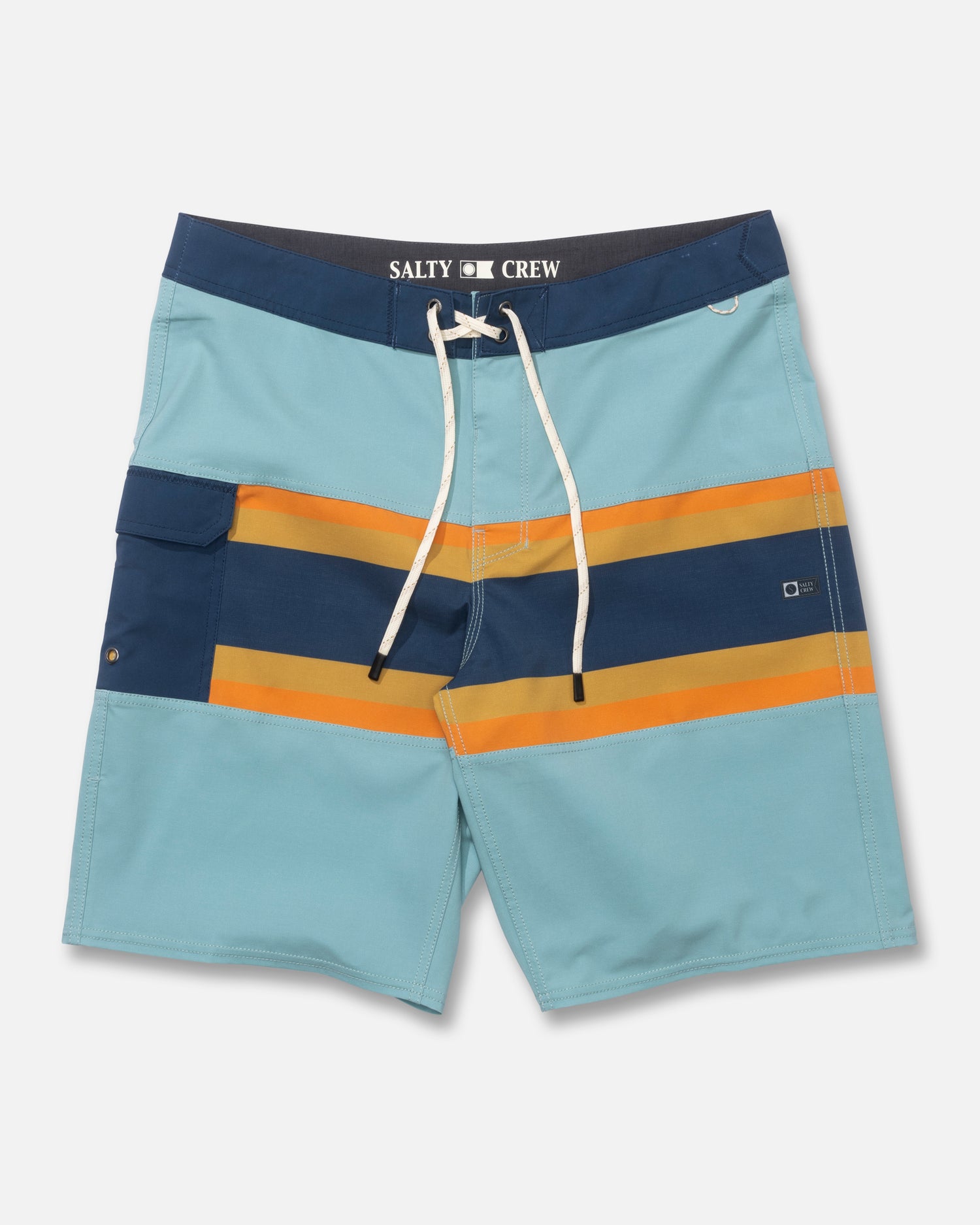 Front view of the Refuge Boardshort - Marine. 
