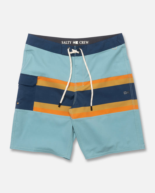 Front view of the Refuge Boardshort - Marine. 