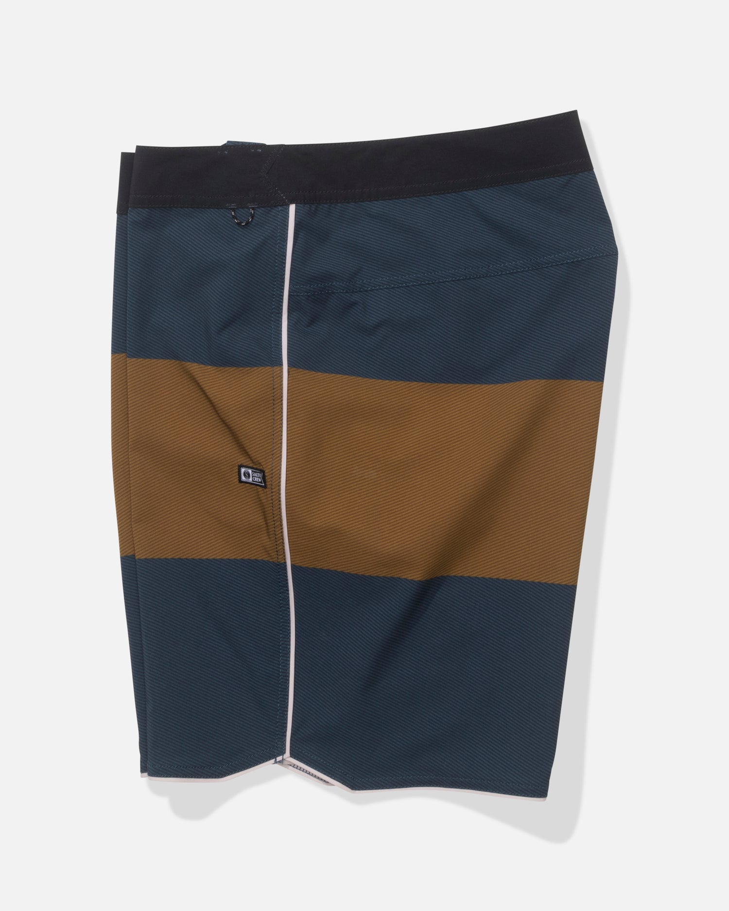 Profile view of the Session Block Boardshort - Midnight Navy. 