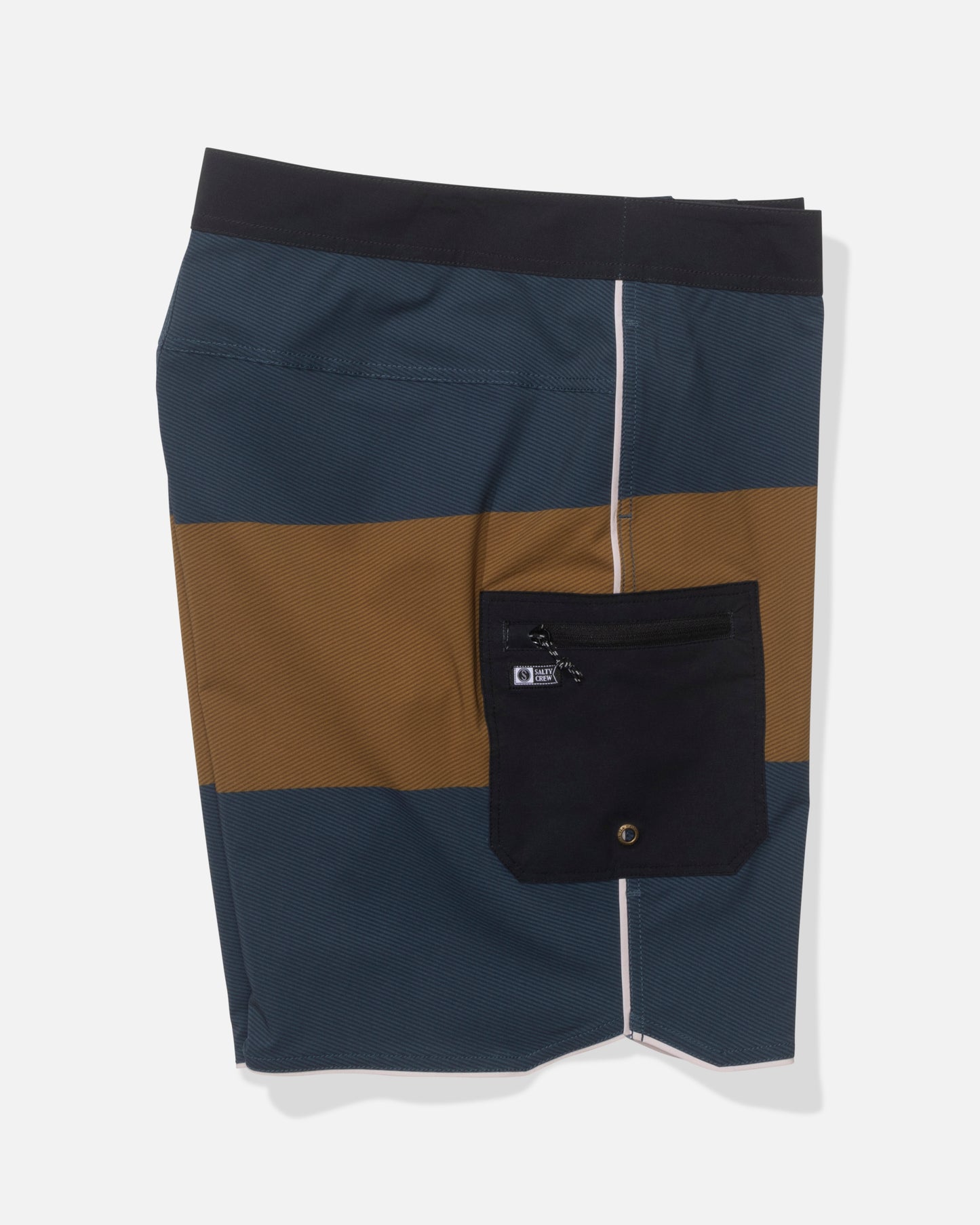 Alternate profile view of the Session Block Boardshort - Midnight Navy. 