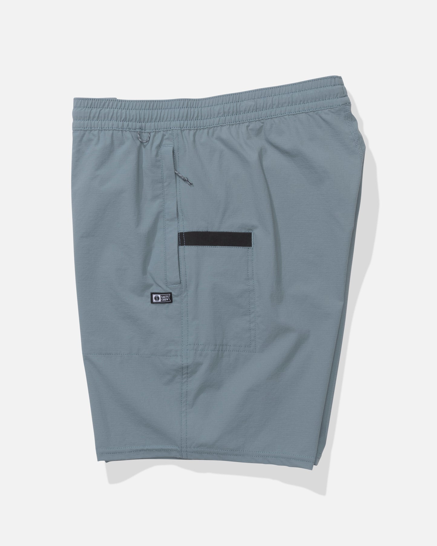 Profile view of the Crew Boatshort Ewaist - Trooper. 