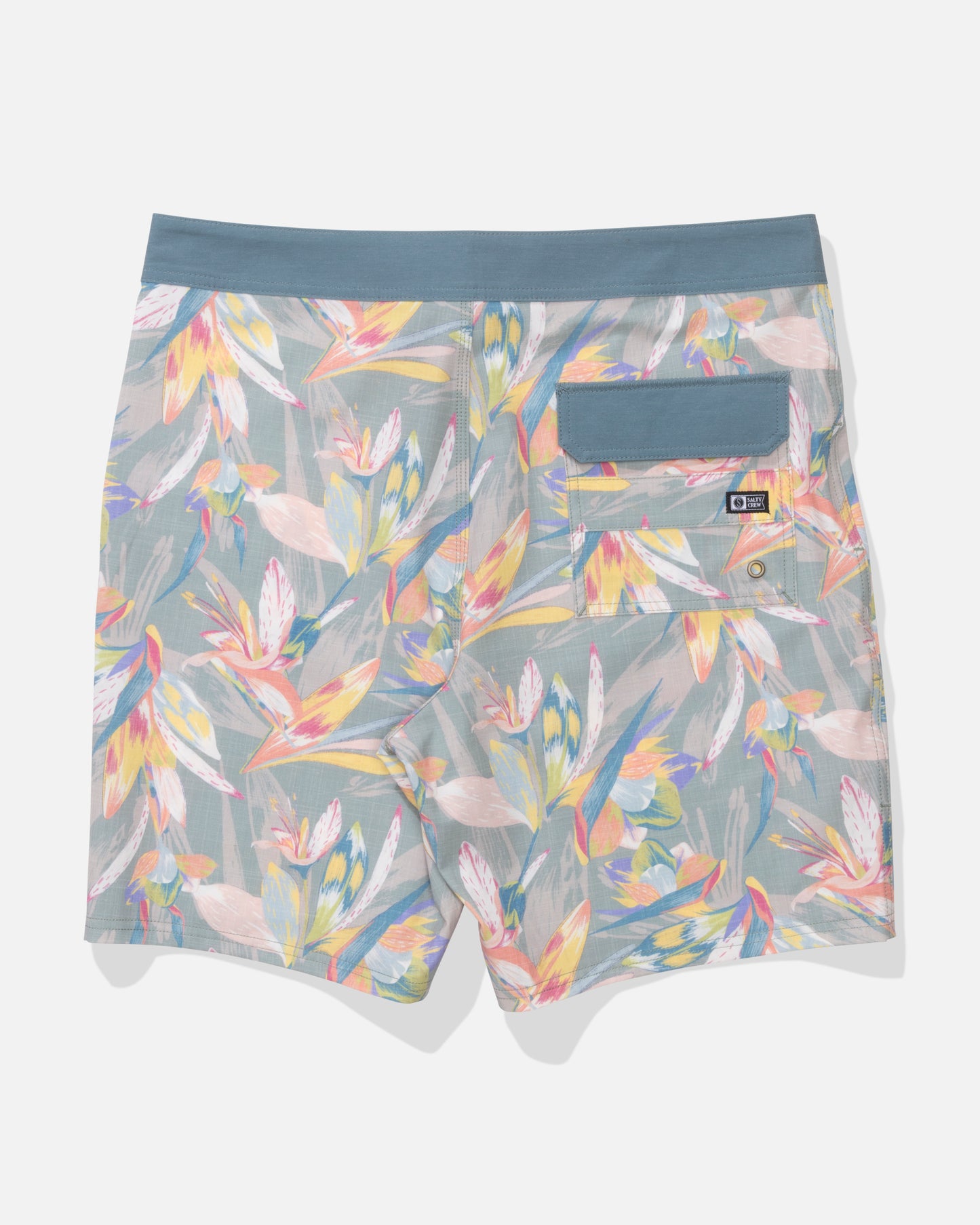 Back view of the Crew Boardshort - Jade. 