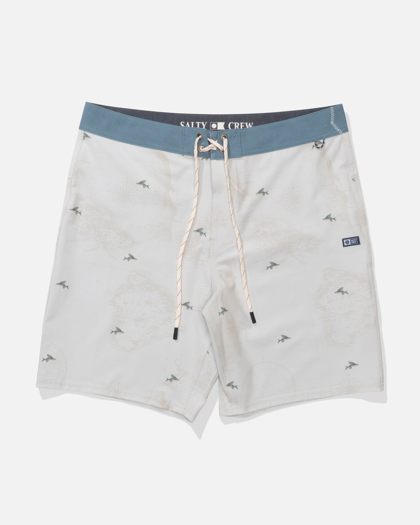 Front view of the Crew Boardshort - Tradewinds. 