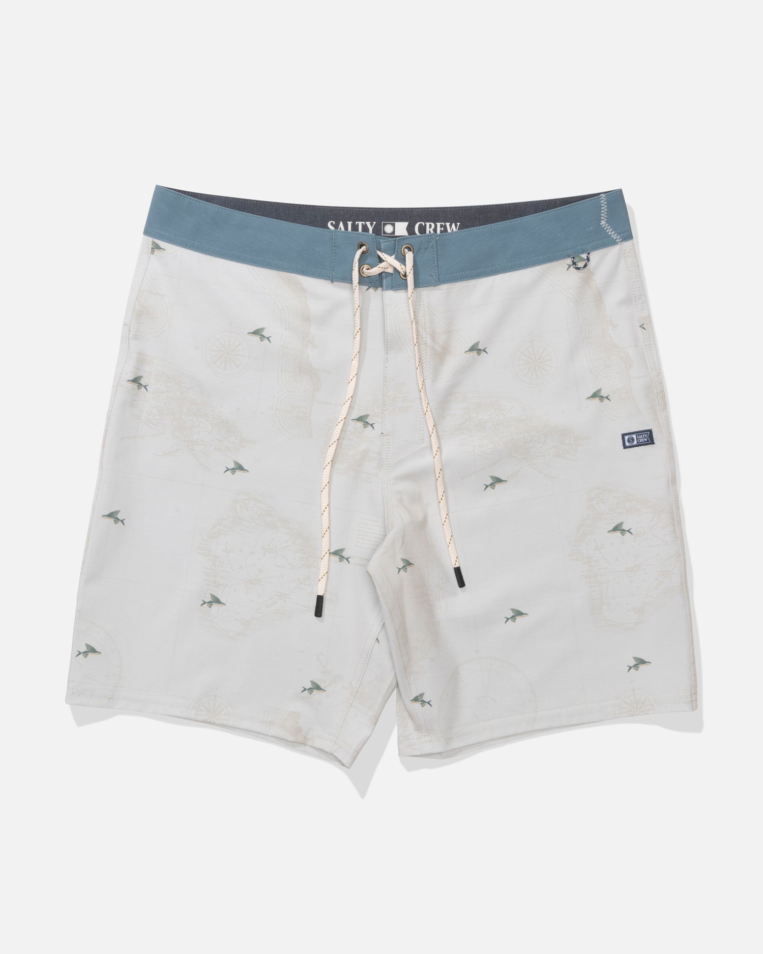 Front view of the Crew Boardshort - Tradewinds. 
