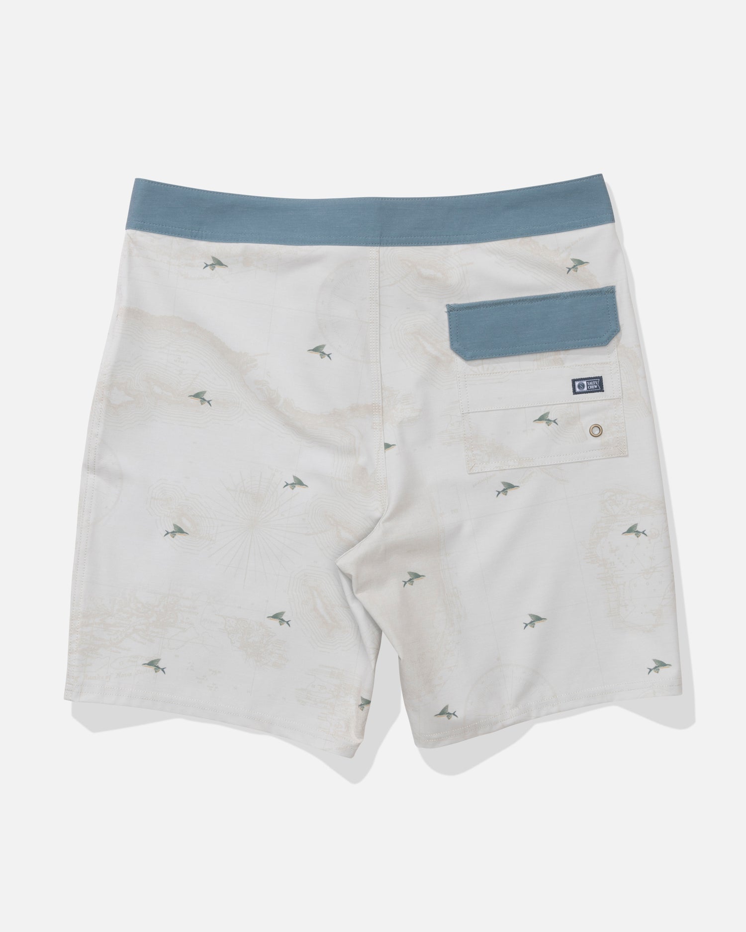 Back view of the Crew Boardshort - Tradewinds. 