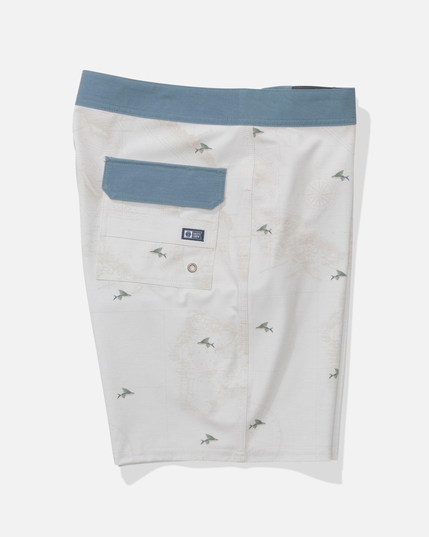 Alternate profile view of the Crew Boardshort - Tradewinds. 