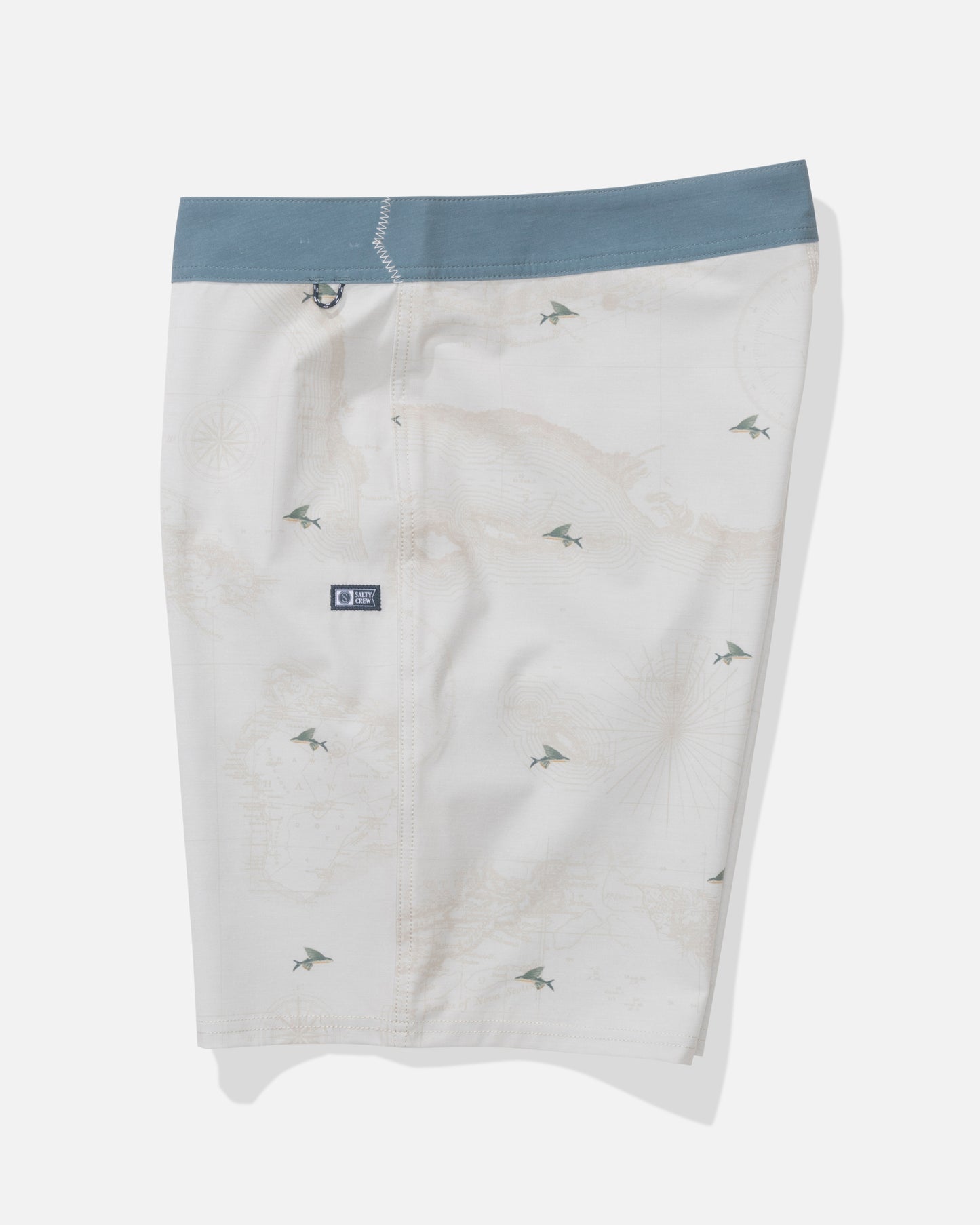 Profile view of the Crew Boardshort - Tradewinds. 