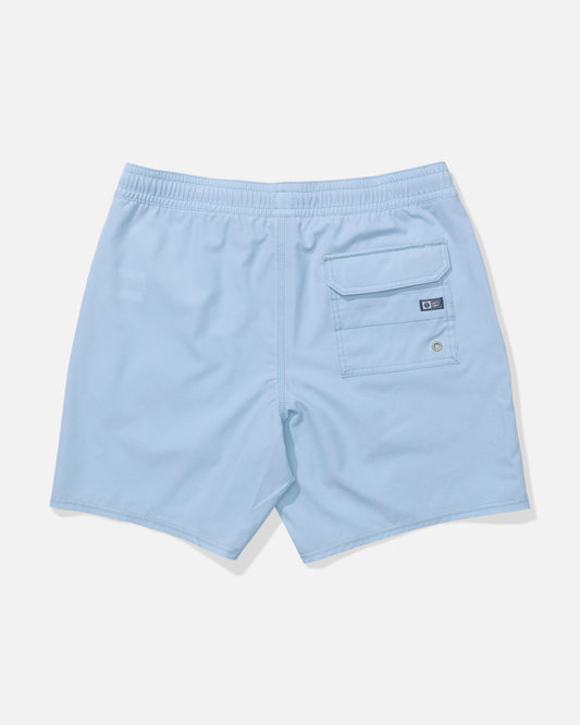 Back view of the Seadog Volley - Mineral Blue. 