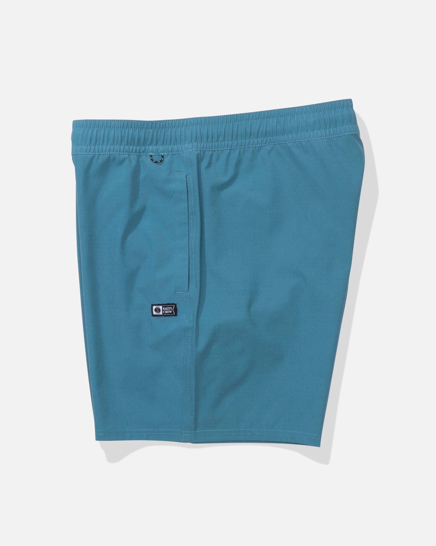 Profile view of the Seadog Volley - Teal Blue. 