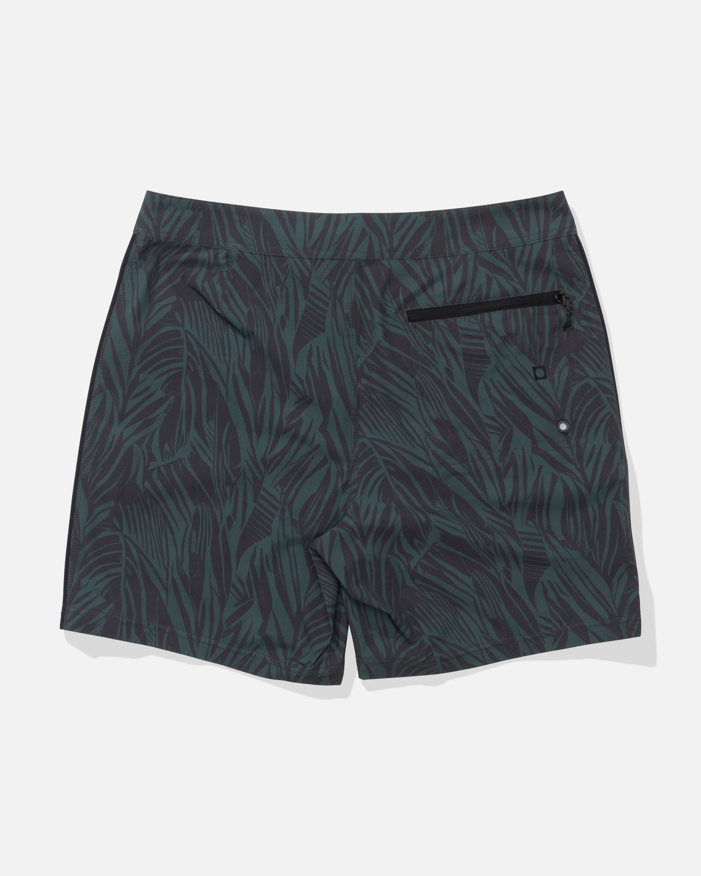 Back view of the Channel Apex Boardshort - Washed Green. 
