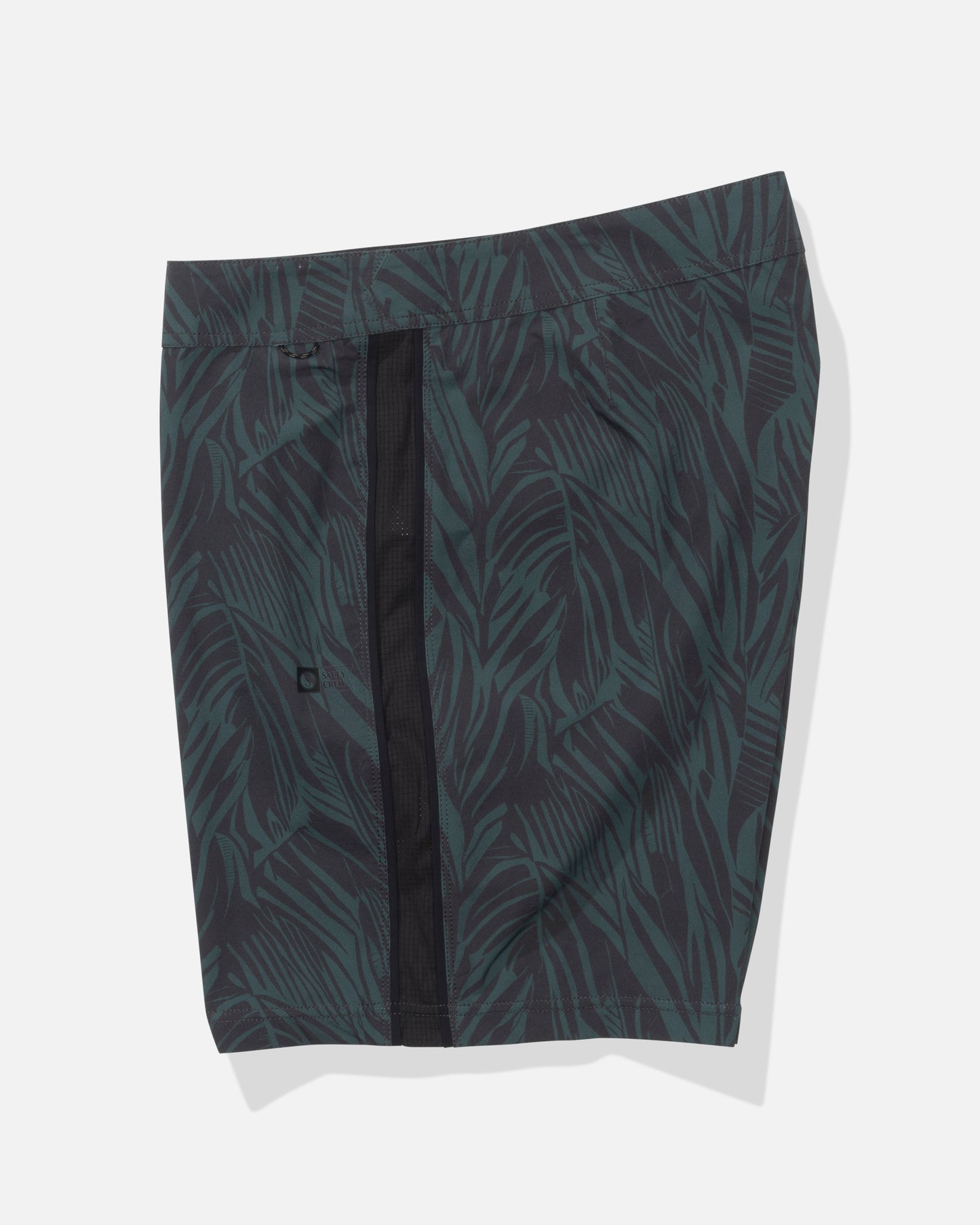 Profile view of the Channel Apex Boardshort - Washed Green. 