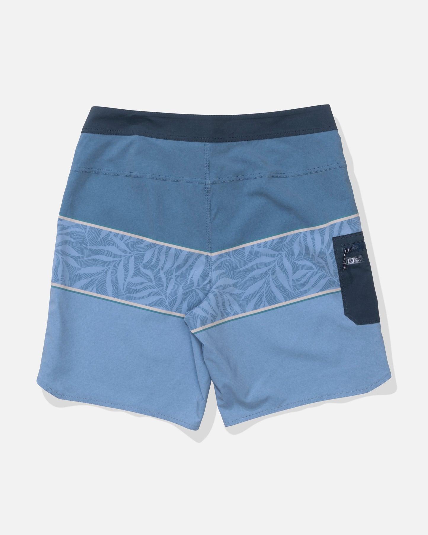 Back view of the Session Block Boardshort - Captains Blue. 