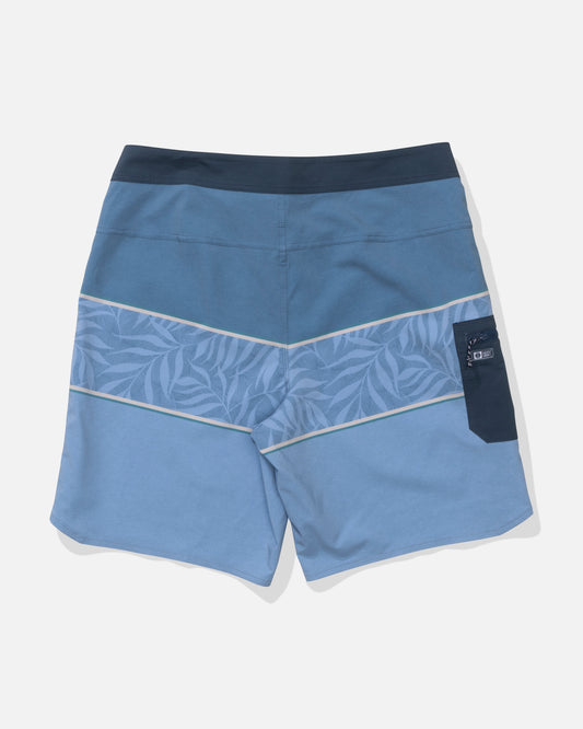 Back view of the Session Block Boardshort - Captains Blue. 