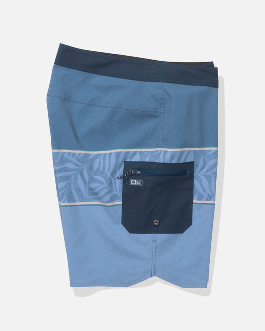 Alternate profile view of the Session Block Boardshort - Captains Blue. 