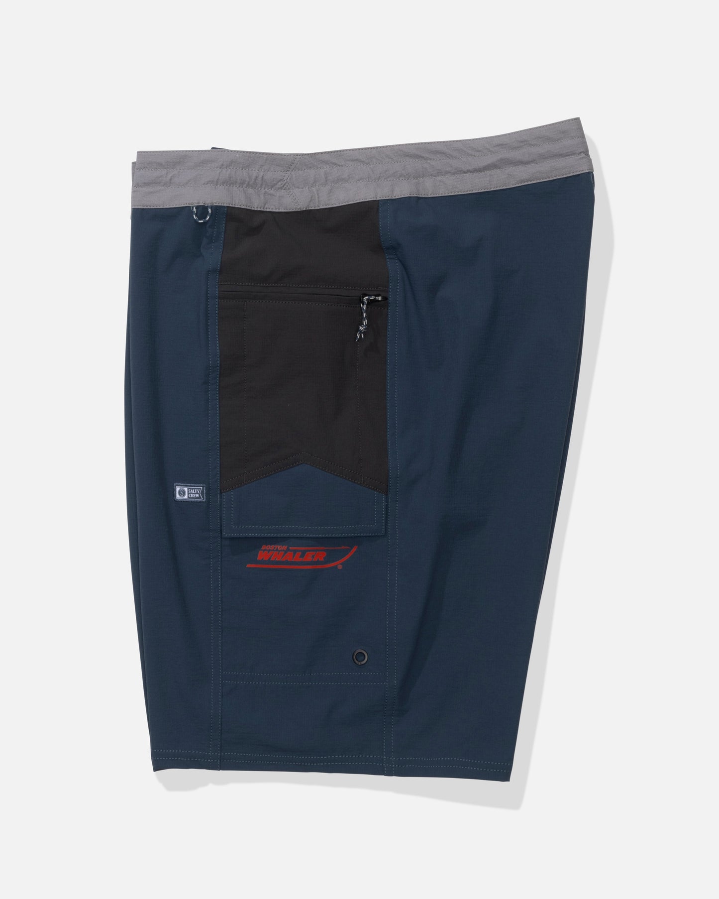 Profile view of the Whaler Flagship 20" Boatshort - Dark Navy. 