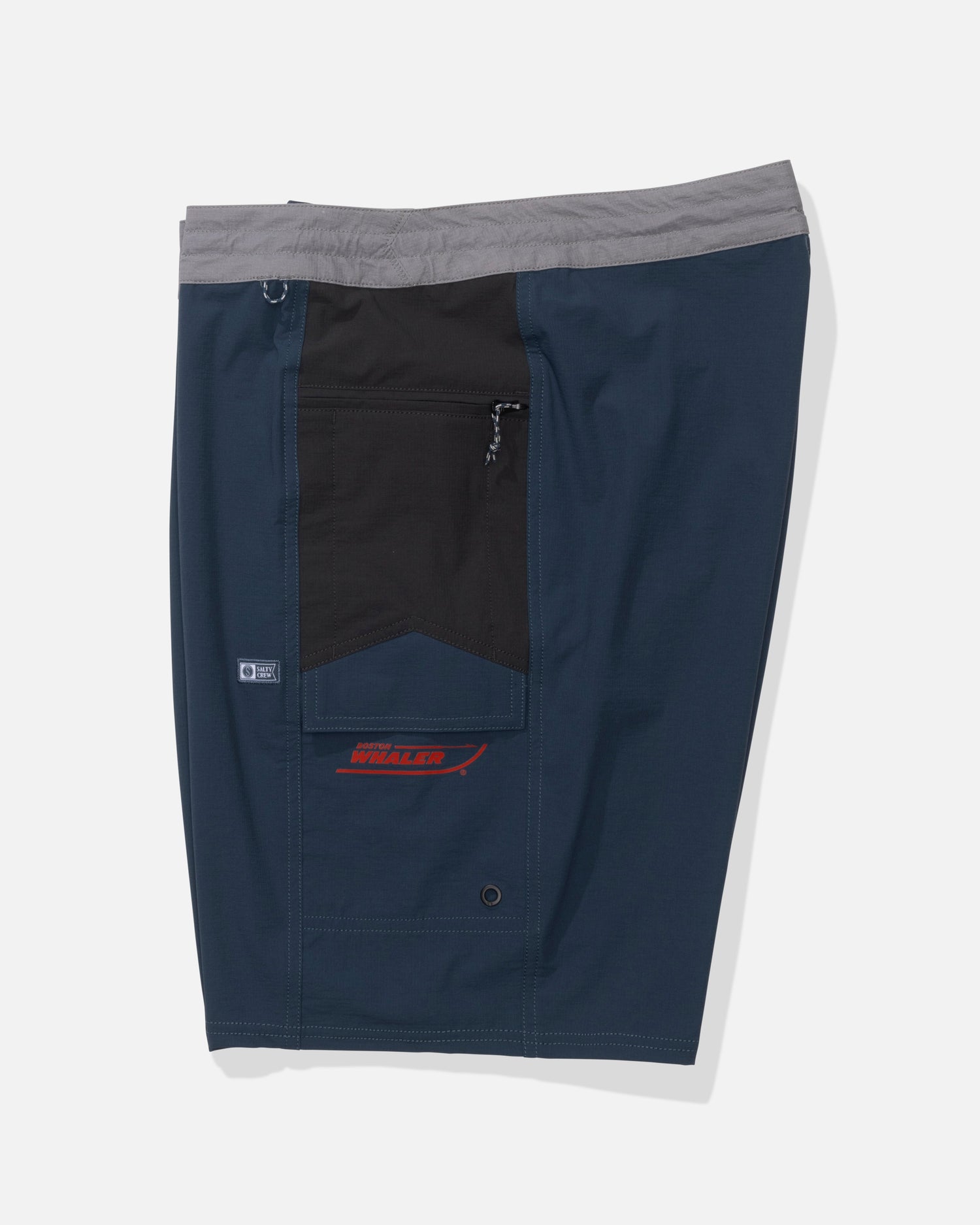 Profile view of the Whaler Flagship 20" Boatshort - Dark Navy. 