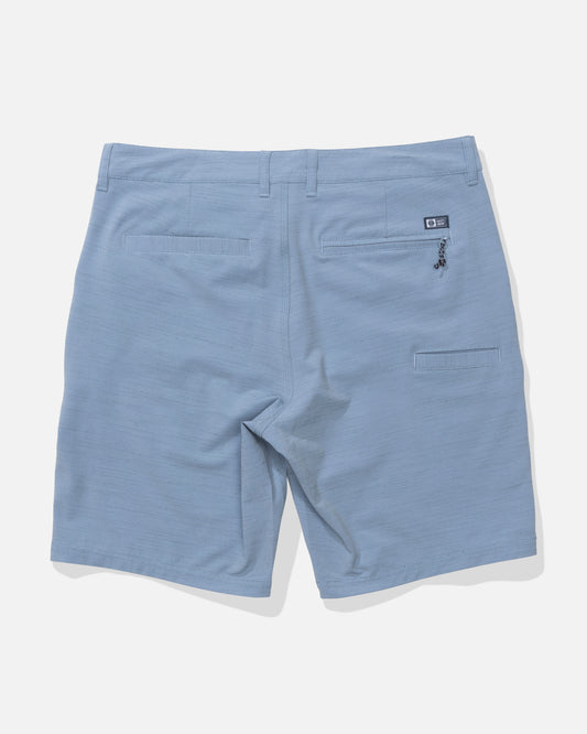 Back view of the Drifter 19 Slub Hybrid - Coast Blue. 