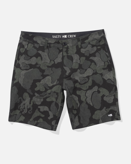front view of Drifter 19" Triblend Hybrid Short - Camo