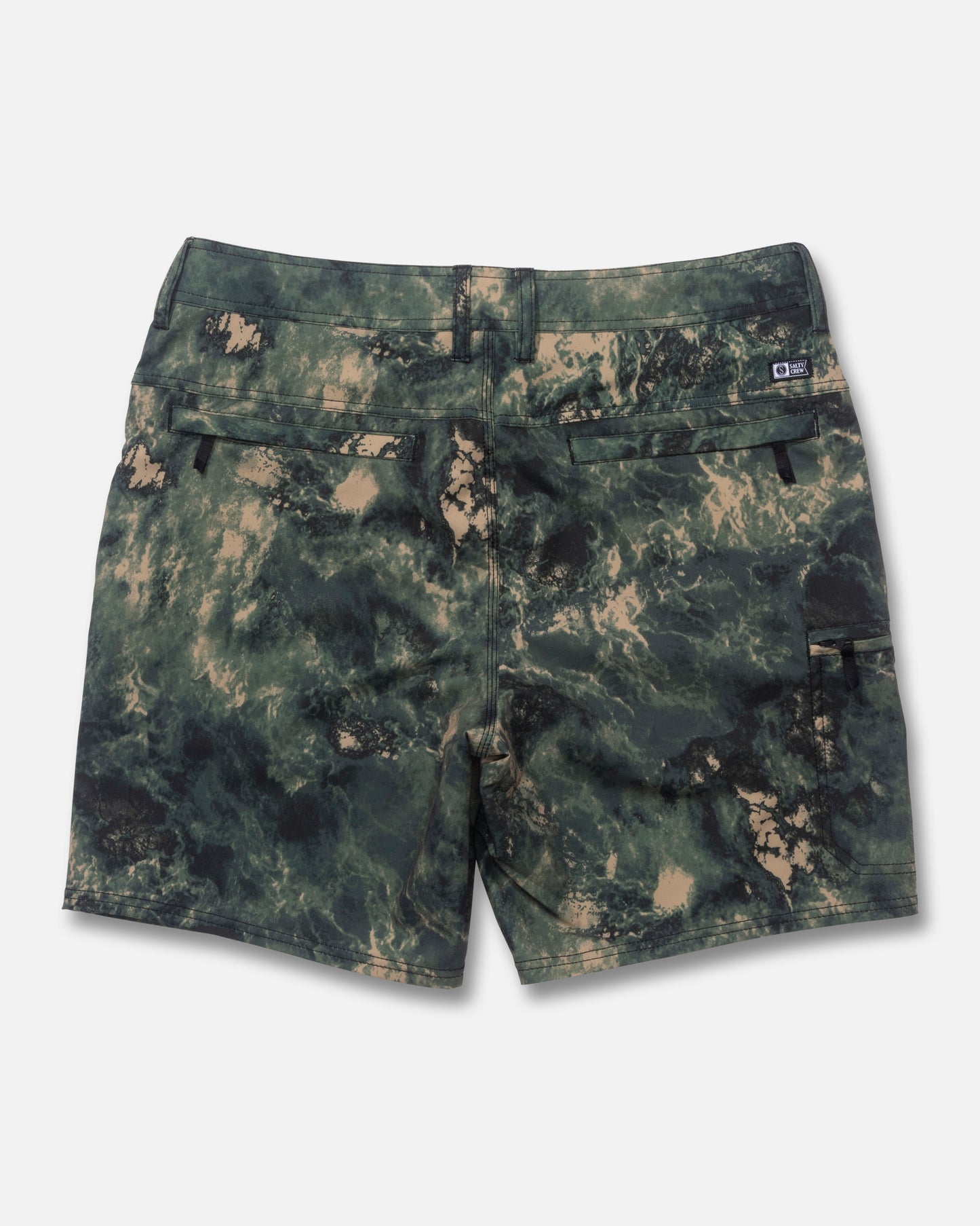 Back view of the Transom Tech Short - Camo. 