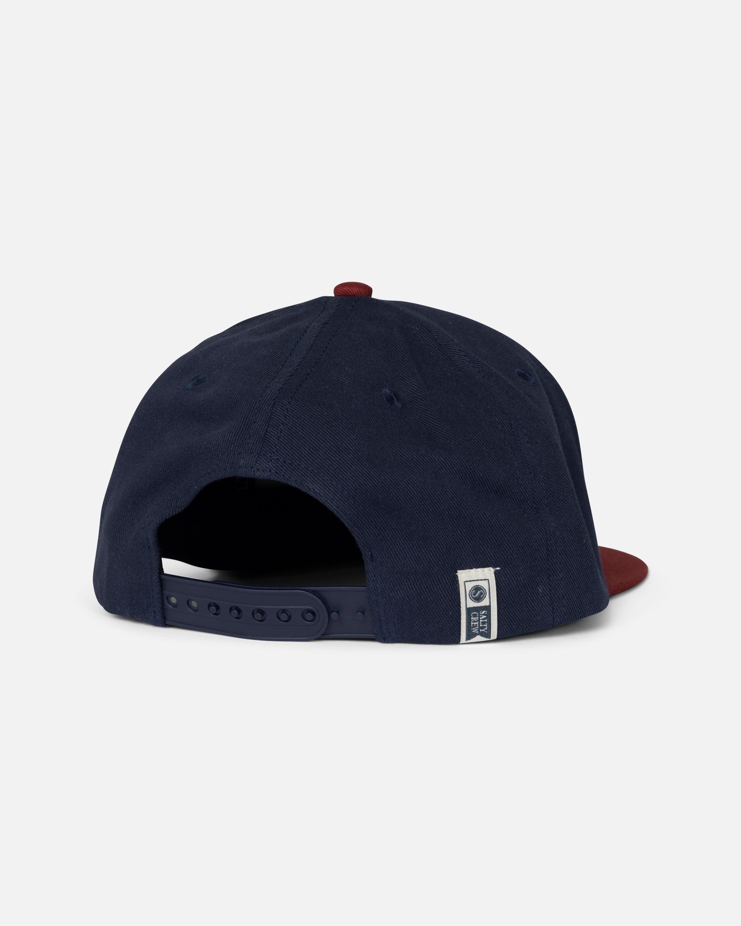 Back view of the Bruce Boys 6 Panel - Navy/Red. 