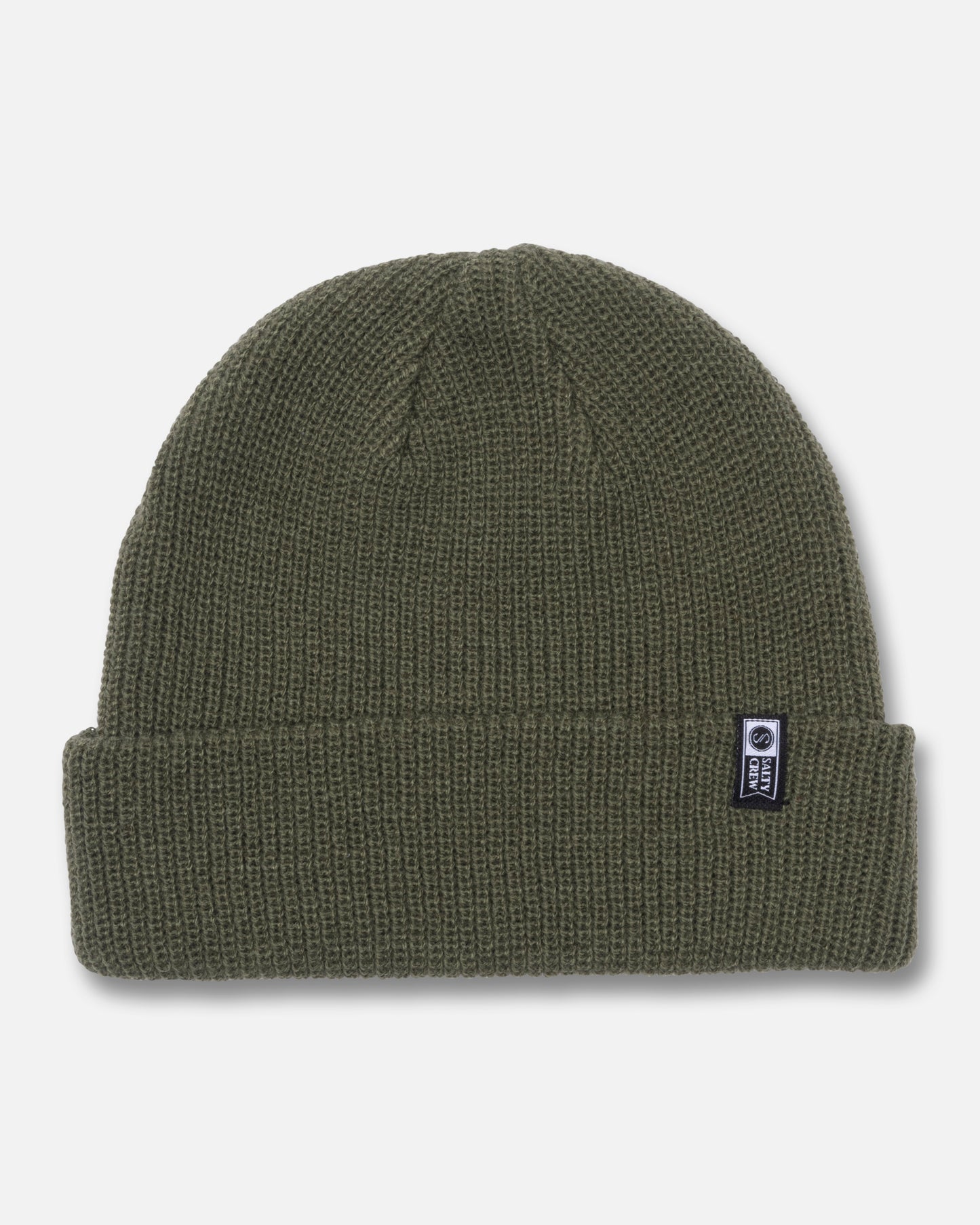Front view of the Alpha Beanie - Four Leaf Clover. 