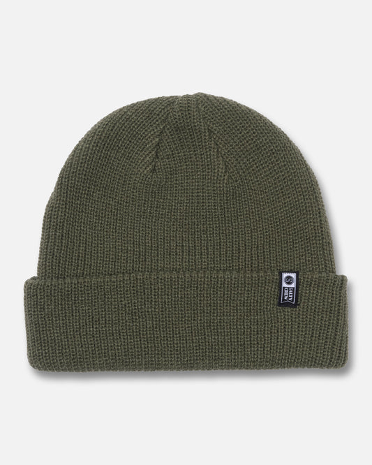 Front view of the Alpha Beanie - Four Leaf Clover. 