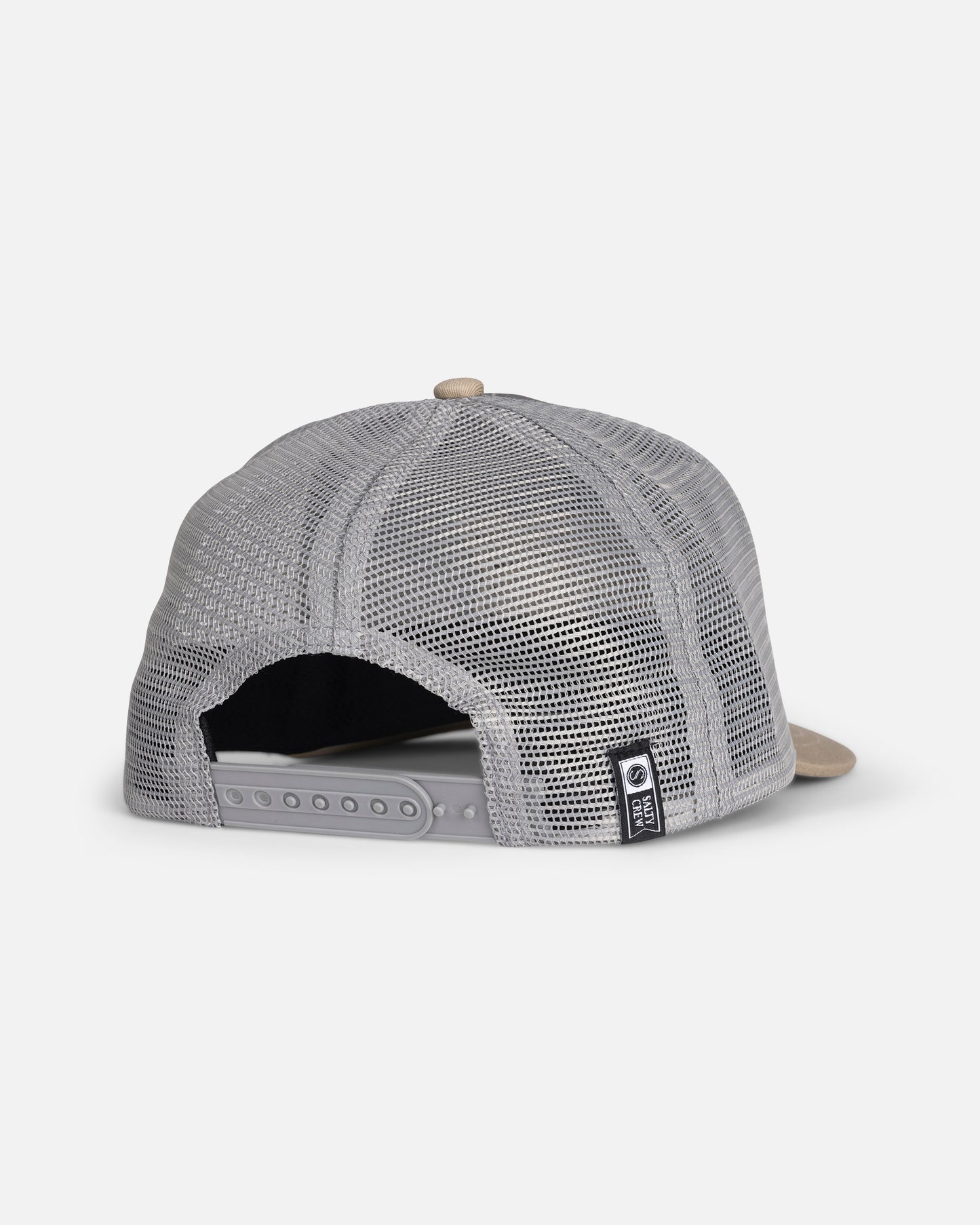 Back view of the Pinnacle Boys Retro Trucker - Grey/Tan. 