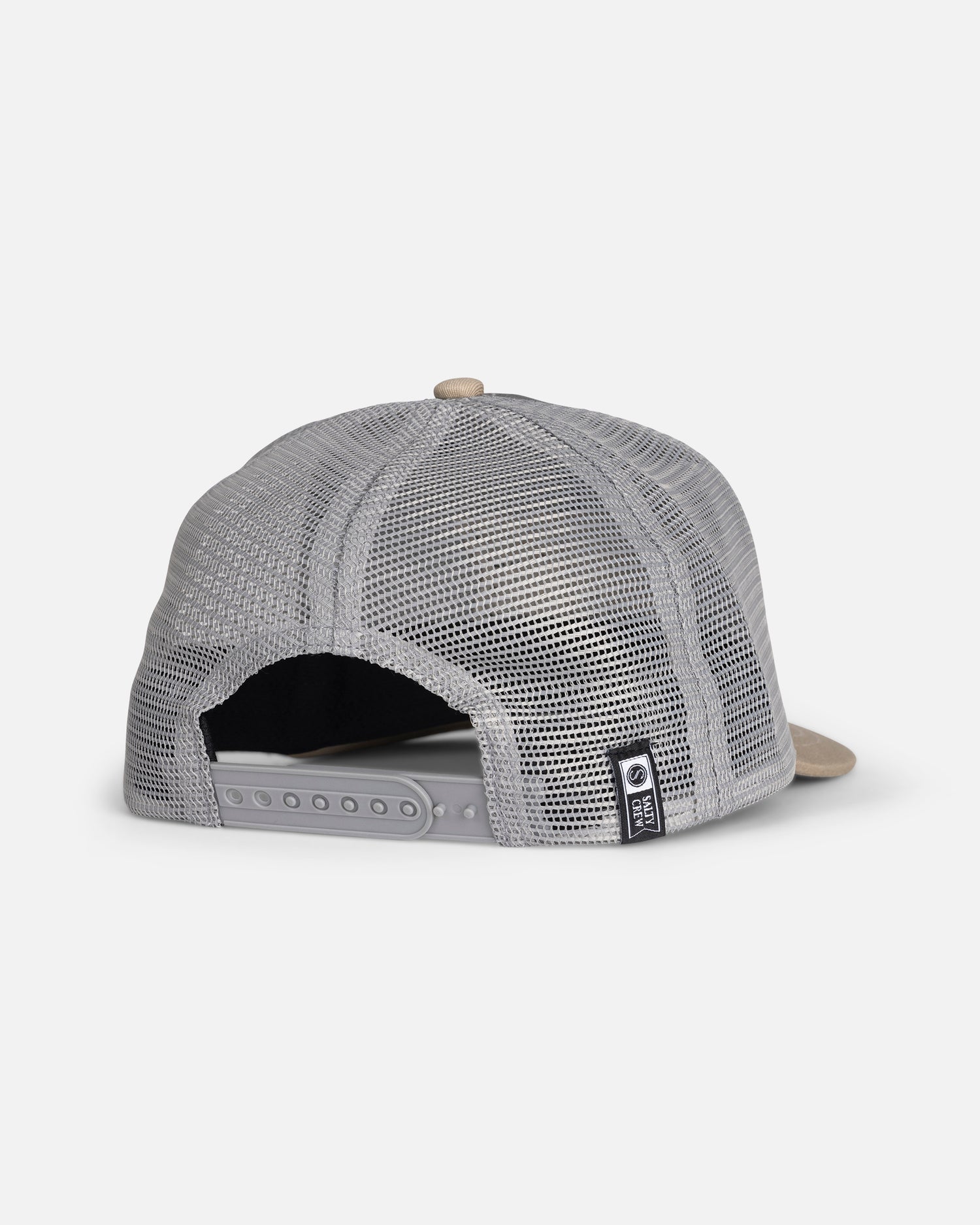 Back view of the Pinnacle Boys Retro Trucker - Grey/Tan. 