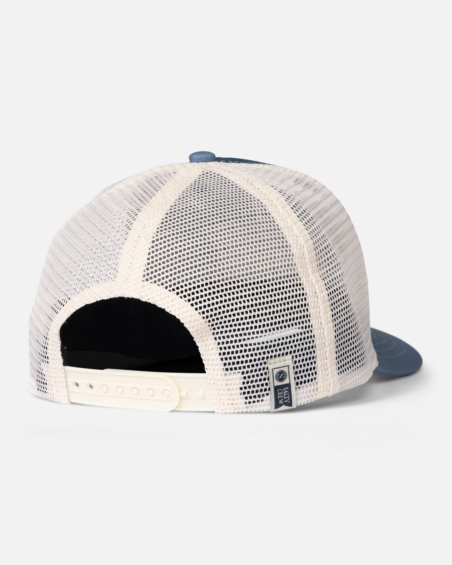 Back view of the Pinnacle Boys Retro Trucker Hat - Navy Slate. 