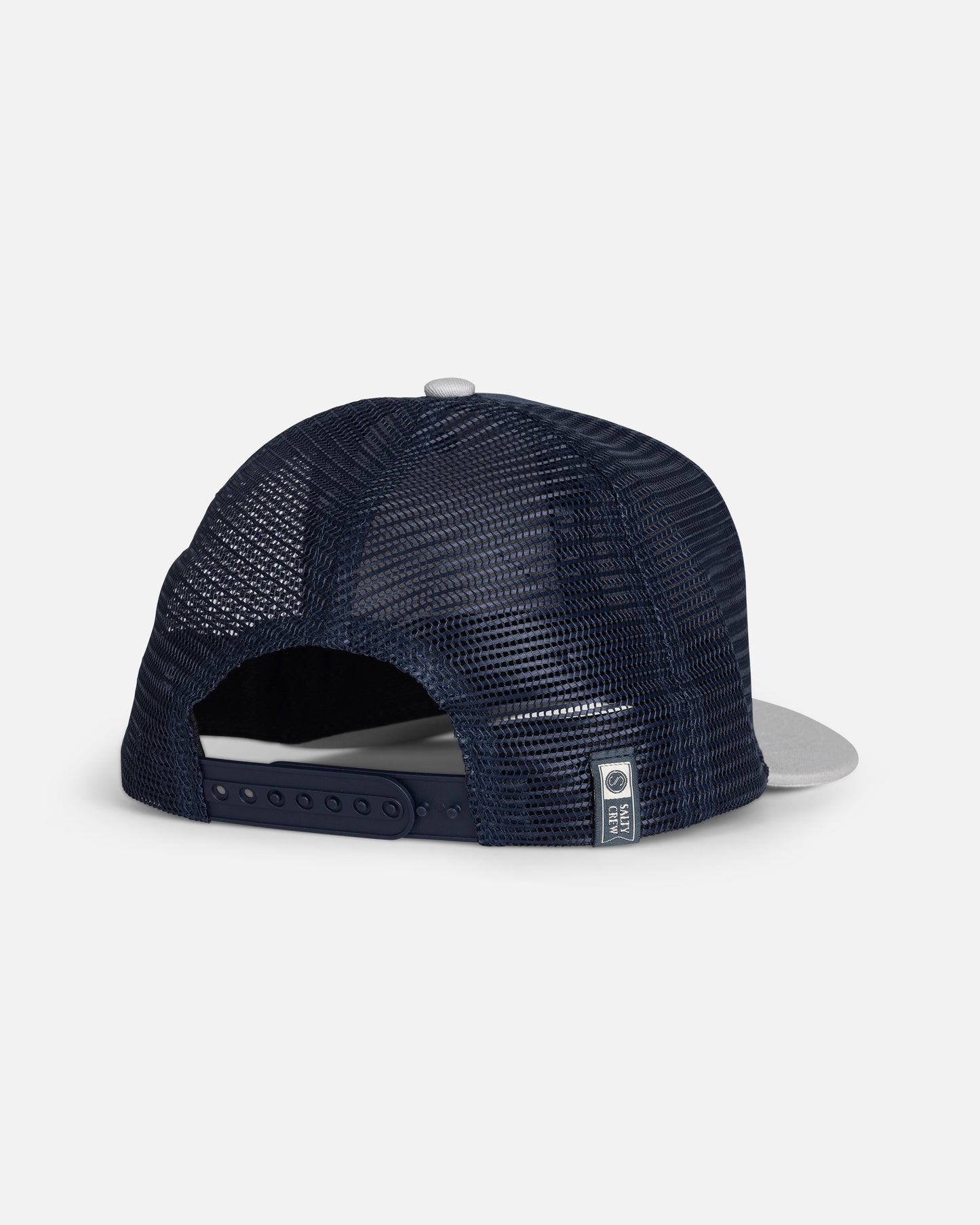 Back view of the Sealine Boys Trucker - Navy/Grey. 