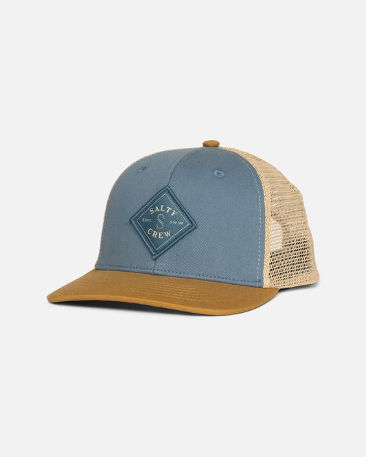 Sealine Boys Retro Trucker Hat - Pilot Blue Bone Brown