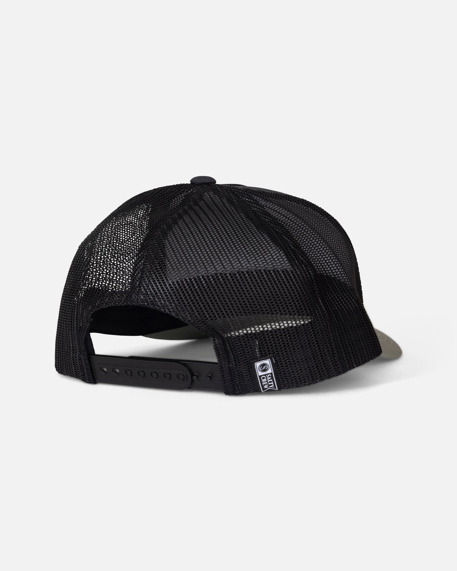 Back view of the Sealine Retro Trucker - Black/Green. 