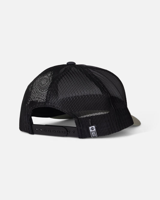 Back view of the Sealine Retro Trucker - Black/Green. 