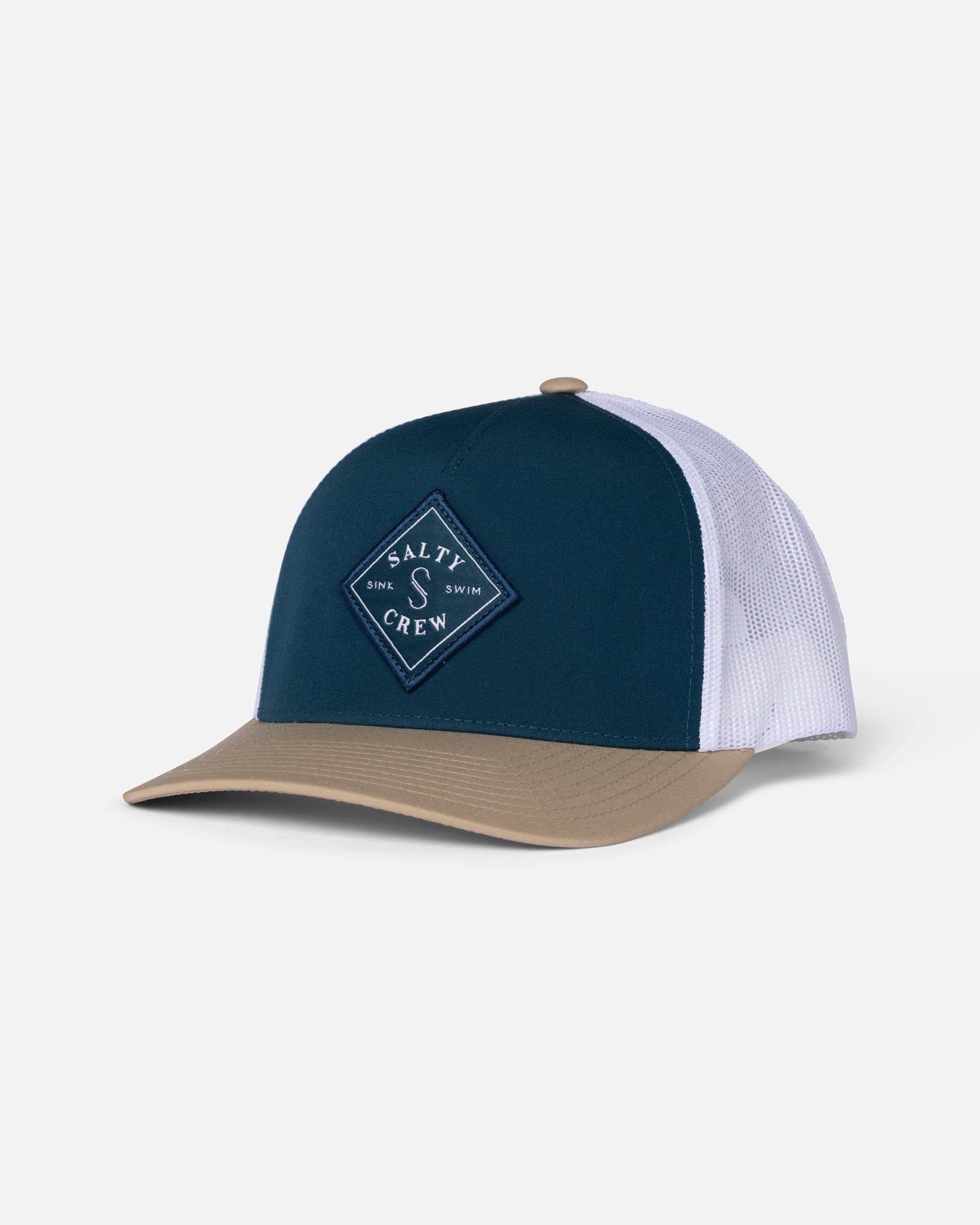 Front view of the Sealine Retro Trucker - Navy Khaki. 