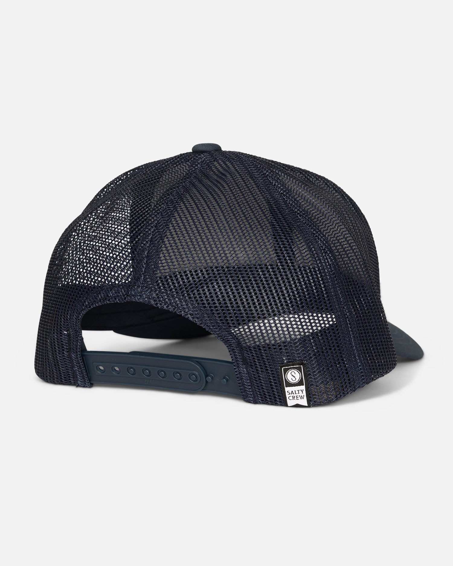 Back view of the Bruce Trucker - Midnight Navy. 