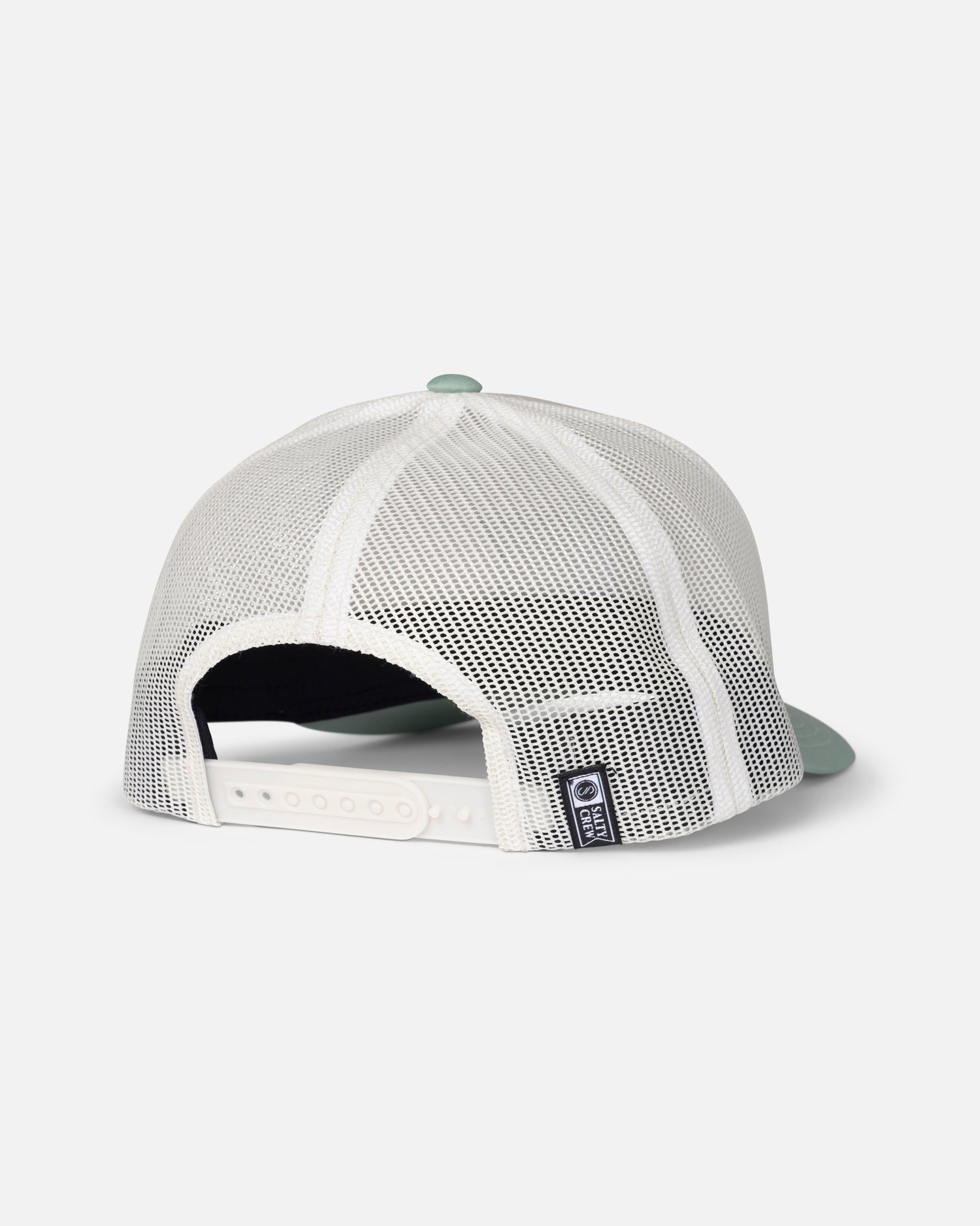 Back view of the Pinnacle 2 Retro Trucker - Birch Jade. 