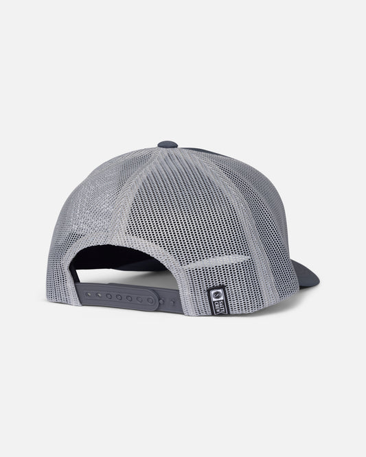Back view of the Pinnacle 2 Retro Trucker - Iron. 
