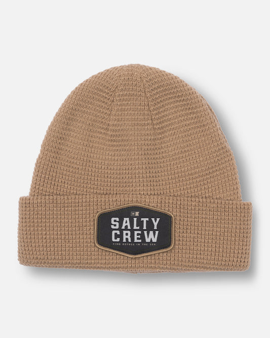 Front view of the Coastal Beanie - Khaki. 