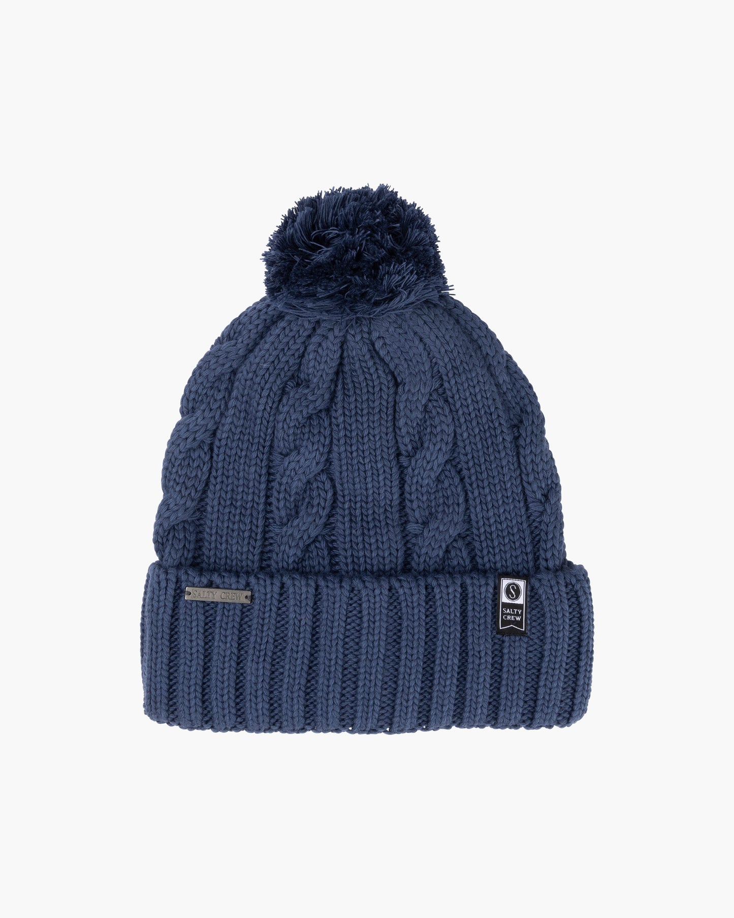 front view of Halyard Blue Steel Beanie