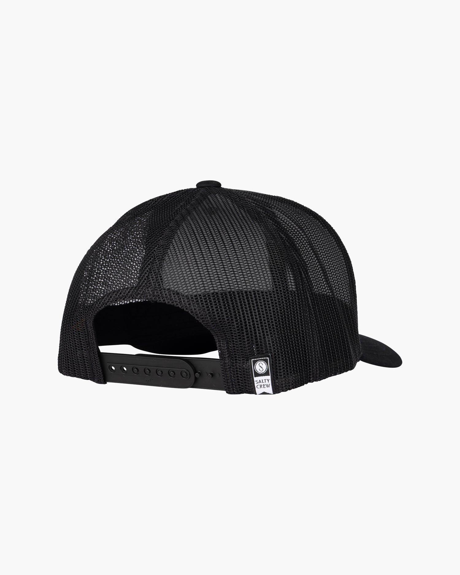 back view of Retro Catch Black Retro Trucker