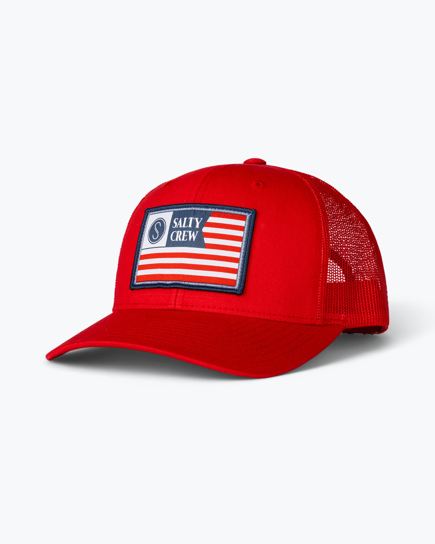 Front of the Freedom Flag Red Retro Trucker 