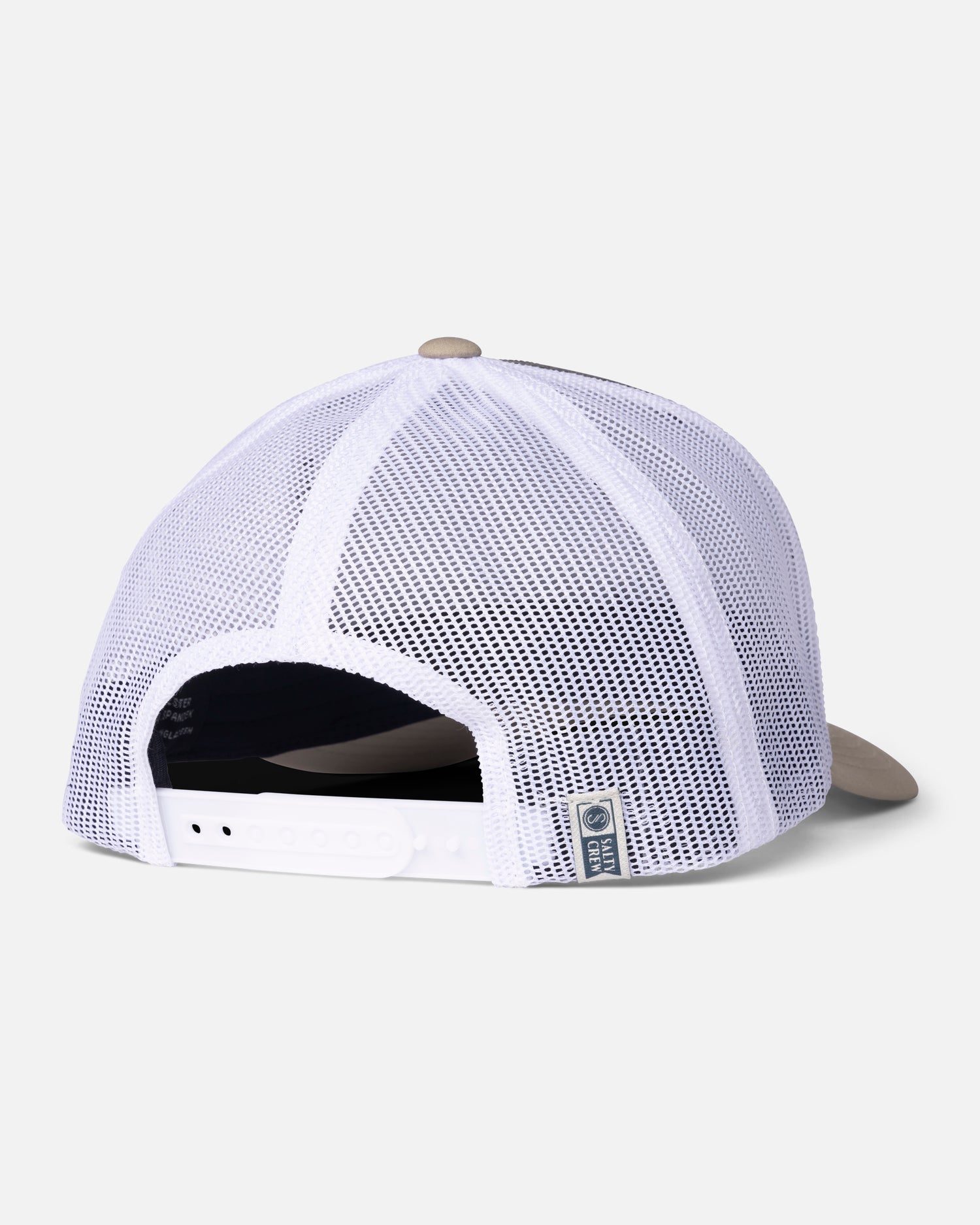 Back view of the Steadfast Retro Trucker - Grey Tan. 