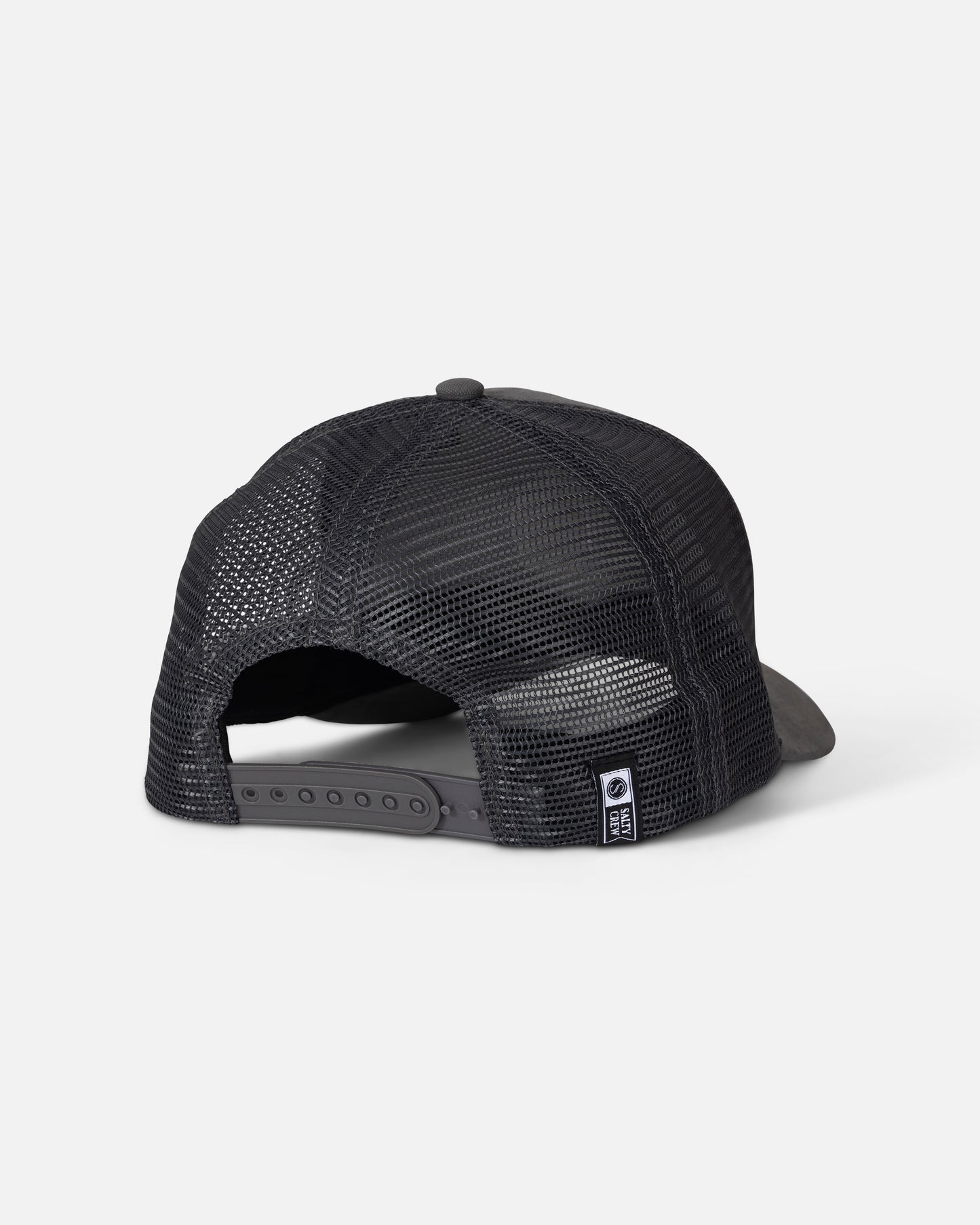 Back view of the Tentacles Retro Trucker - Dark Grey. 