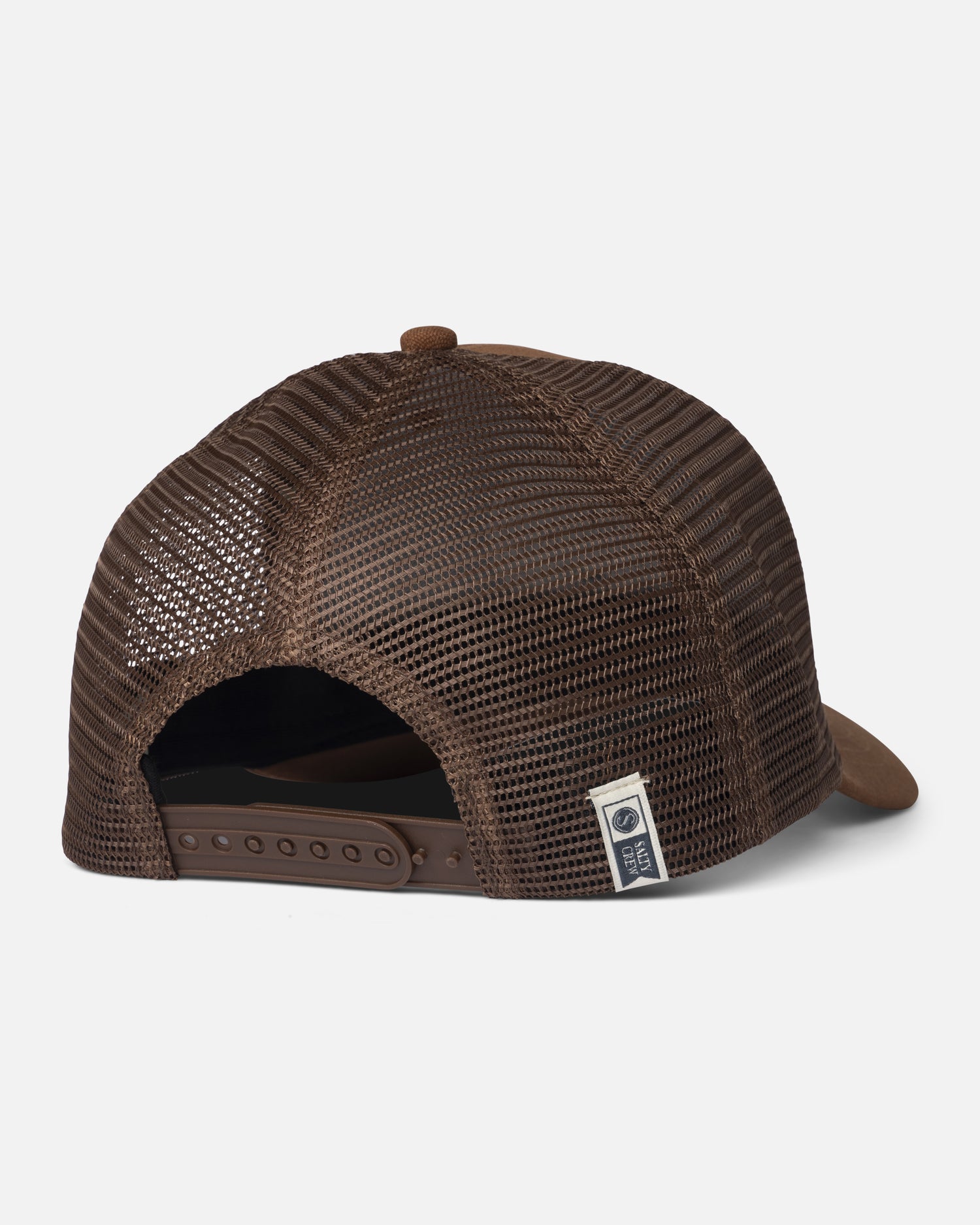 Back view of the Tentacles Retro Trucker - Friar Brown. 