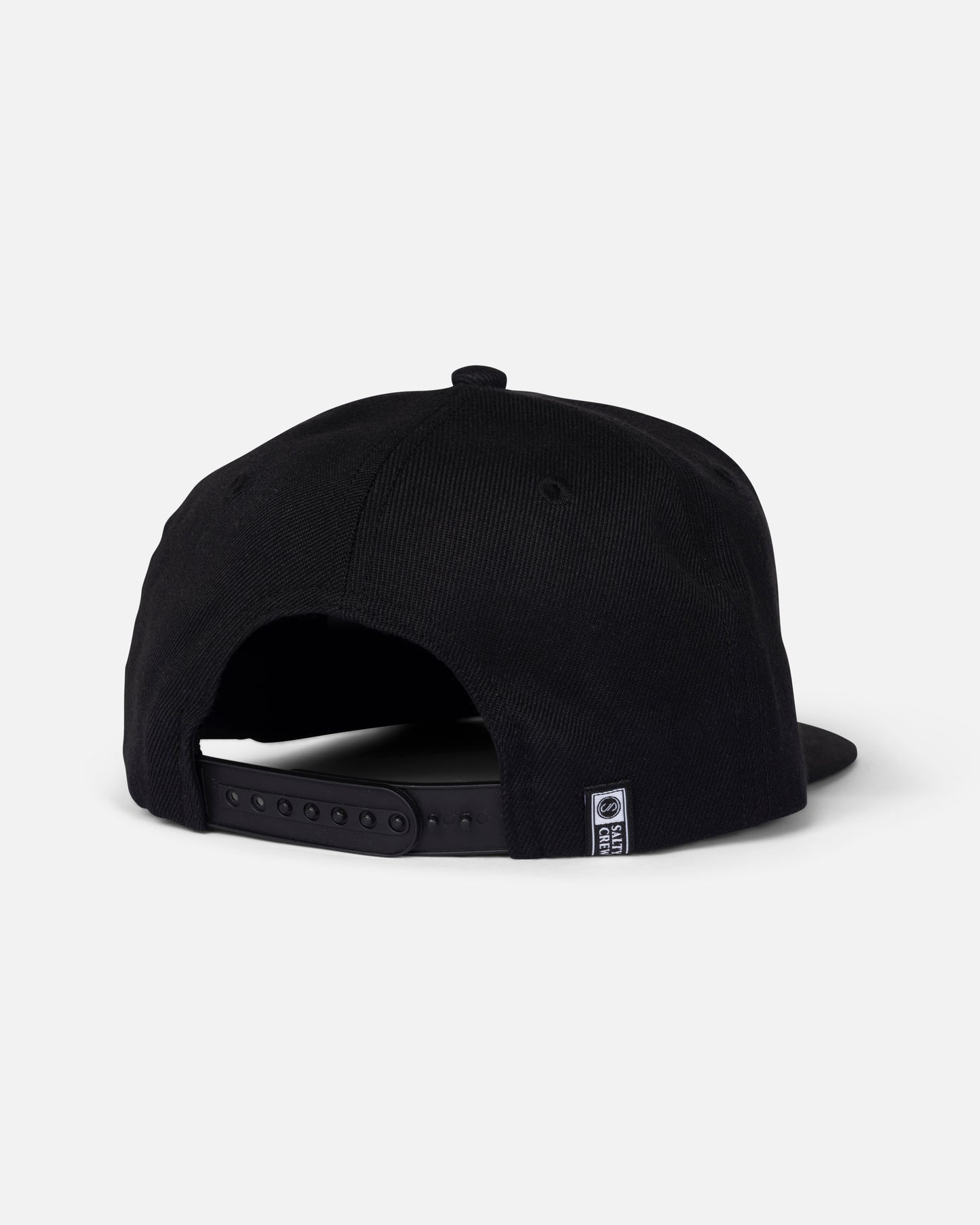Back view of the Tailgate 6 Panel Hat - Black. 