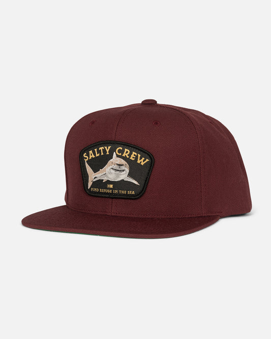 Lurking 6 Panel Hat - Burgundy