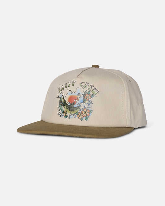 front view of Hopper 5 Panel - Oyster/Brown